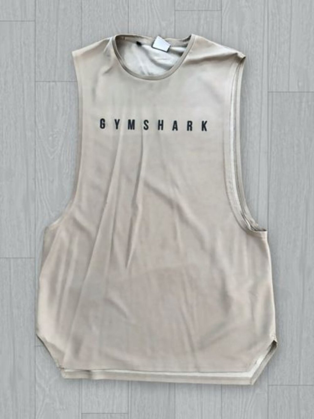 Gymshark Tan Tank Top Men's Size L Gym Workout Tank